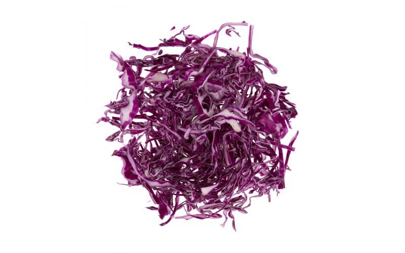 Thinly Shredded Red Cabbage