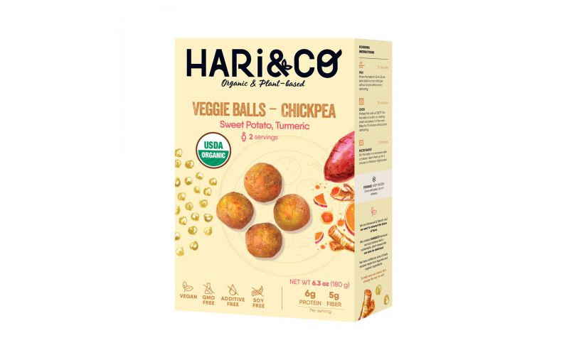Chickpea, Swt Potato & Turmeric Veggie Balls 12 PC