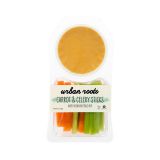 Carrot and Celery Sticks with Vegan Buffalo Dip